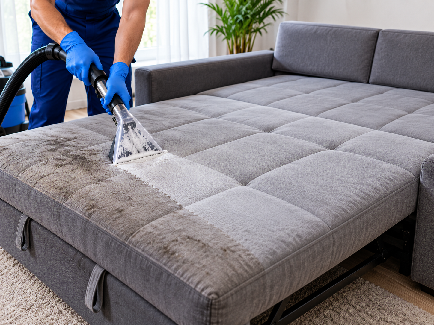 Limpieza de sofá cama