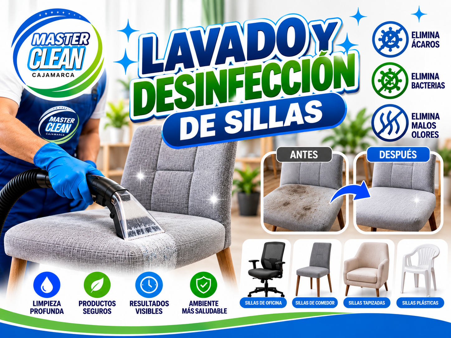 Lavado de sillas tapizadas