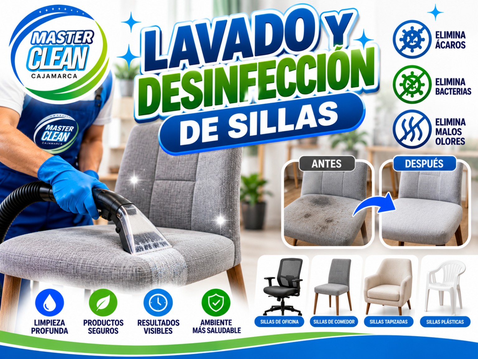 Lavado de sillas tapizadas