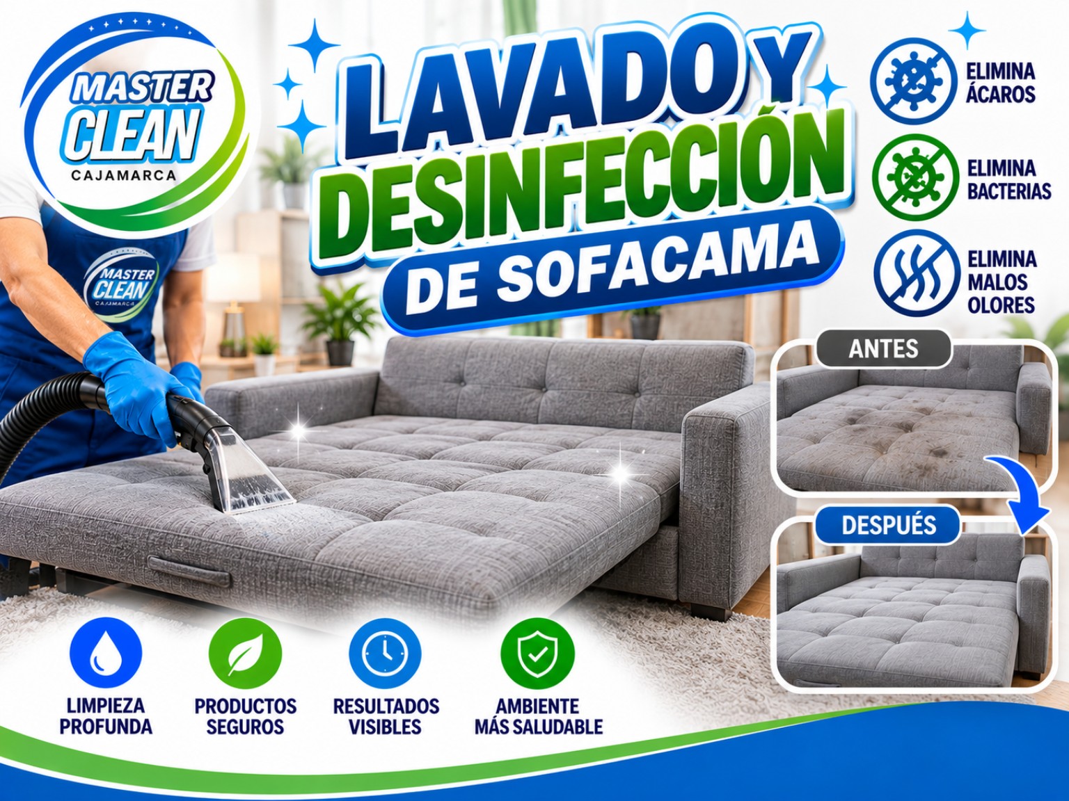 Limpieza profesional de sofá tapizado